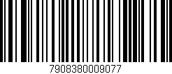 Código de barras (EAN, GTIN, SKU, ISBN): '7908380009077'