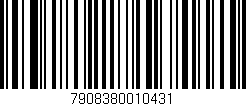 Código de barras (EAN, GTIN, SKU, ISBN): '7908380010431'