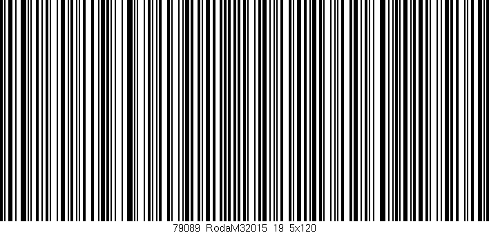 Código de barras (EAN, GTIN, SKU, ISBN): '79089_RodaM32015_19_5x120'