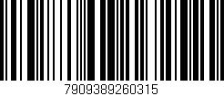 Código de barras (EAN, GTIN, SKU, ISBN): '7909389260315'