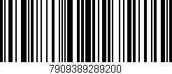Código de barras (EAN, GTIN, SKU, ISBN): '7909389289200'