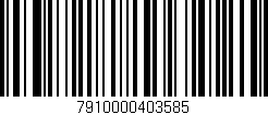 Código de barras (EAN, GTIN, SKU, ISBN): '7910000403585'