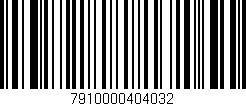 Código de barras (EAN, GTIN, SKU, ISBN): '7910000404032'