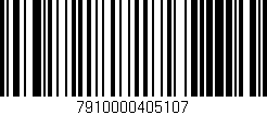 Código de barras (EAN, GTIN, SKU, ISBN): '7910000405107'