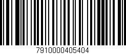 Código de barras (EAN, GTIN, SKU, ISBN): '7910000405404'