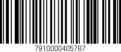 Código de barras (EAN, GTIN, SKU, ISBN): '7910000405787'