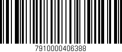 Código de barras (EAN, GTIN, SKU, ISBN): '7910000406388'