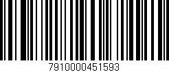 Código de barras (EAN, GTIN, SKU, ISBN): '7910000451593'