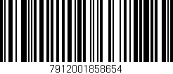 Código de barras (EAN, GTIN, SKU, ISBN): '7912001858654'