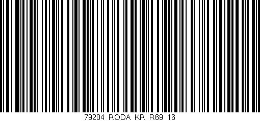 Código de barras (EAN, GTIN, SKU, ISBN): '79204_RODA_KR_R69_16'