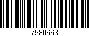 Código de barras (EAN, GTIN, SKU, ISBN): '7980663'