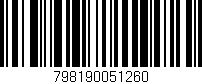 Código de barras (EAN, GTIN, SKU, ISBN): '798190051260'