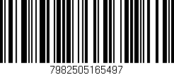 Código de barras (EAN, GTIN, SKU, ISBN): '7982505165497'