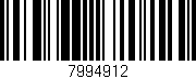 Código de barras (EAN, GTIN, SKU, ISBN): '7994912'