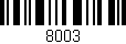 Código de barras (EAN, GTIN, SKU, ISBN): '8003'