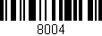 Código de barras (EAN, GTIN, SKU, ISBN): '8004'