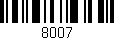 Código de barras (EAN, GTIN, SKU, ISBN): '8007'