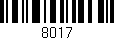 Código de barras (EAN, GTIN, SKU, ISBN): '8017'