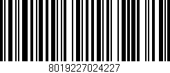 Código de barras (EAN, GTIN, SKU, ISBN): '8019227024227'