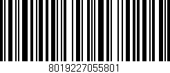 Código de barras (EAN, GTIN, SKU, ISBN): '8019227055801'