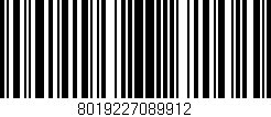 Código de barras (EAN, GTIN, SKU, ISBN): '8019227089912'