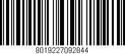 Código de barras (EAN, GTIN, SKU, ISBN): '8019227092844'