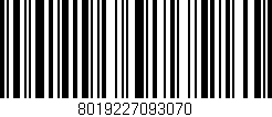 Código de barras (EAN, GTIN, SKU, ISBN): '8019227093070'