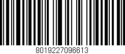 Código de barras (EAN, GTIN, SKU, ISBN): '8019227096613'