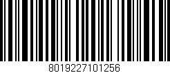 Código de barras (EAN, GTIN, SKU, ISBN): '8019227101256'