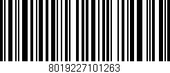 Código de barras (EAN, GTIN, SKU, ISBN): '8019227101263'