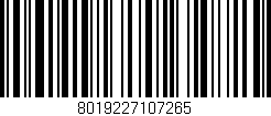 Código de barras (EAN, GTIN, SKU, ISBN): '8019227107265'