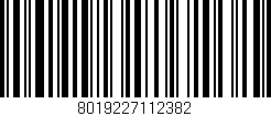 Código de barras (EAN, GTIN, SKU, ISBN): '8019227112382'