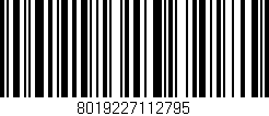 Código de barras (EAN, GTIN, SKU, ISBN): '8019227112795'
