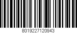 Código de barras (EAN, GTIN, SKU, ISBN): '8019227120943'