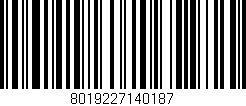Código de barras (EAN, GTIN, SKU, ISBN): '8019227140187'