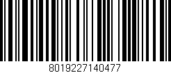 Código de barras (EAN, GTIN, SKU, ISBN): '8019227140477'