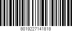 Código de barras (EAN, GTIN, SKU, ISBN): '8019227141818'