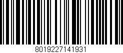 Código de barras (EAN, GTIN, SKU, ISBN): '8019227141931'