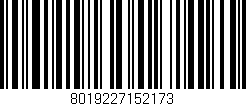 Código de barras (EAN, GTIN, SKU, ISBN): '8019227152173'