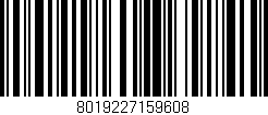 Código de barras (EAN, GTIN, SKU, ISBN): '8019227159608'