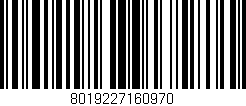 Código de barras (EAN, GTIN, SKU, ISBN): '8019227160970'