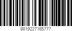 Código de barras (EAN, GTIN, SKU, ISBN): '8019227165777'