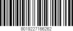 Código de barras (EAN, GTIN, SKU, ISBN): '8019227166262'