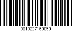 Código de barras (EAN, GTIN, SKU, ISBN): '8019227168853'