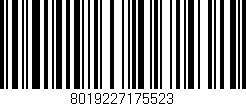 Código de barras (EAN, GTIN, SKU, ISBN): '8019227175523'