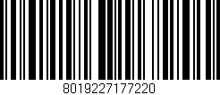 Código de barras (EAN, GTIN, SKU, ISBN): '8019227177220'