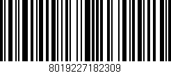 Código de barras (EAN, GTIN, SKU, ISBN): '8019227182309'