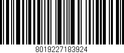 Código de barras (EAN, GTIN, SKU, ISBN): '8019227183924'