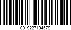 Código de barras (EAN, GTIN, SKU, ISBN): '8019227184679'