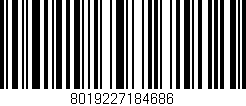 Código de barras (EAN, GTIN, SKU, ISBN): '8019227184686'